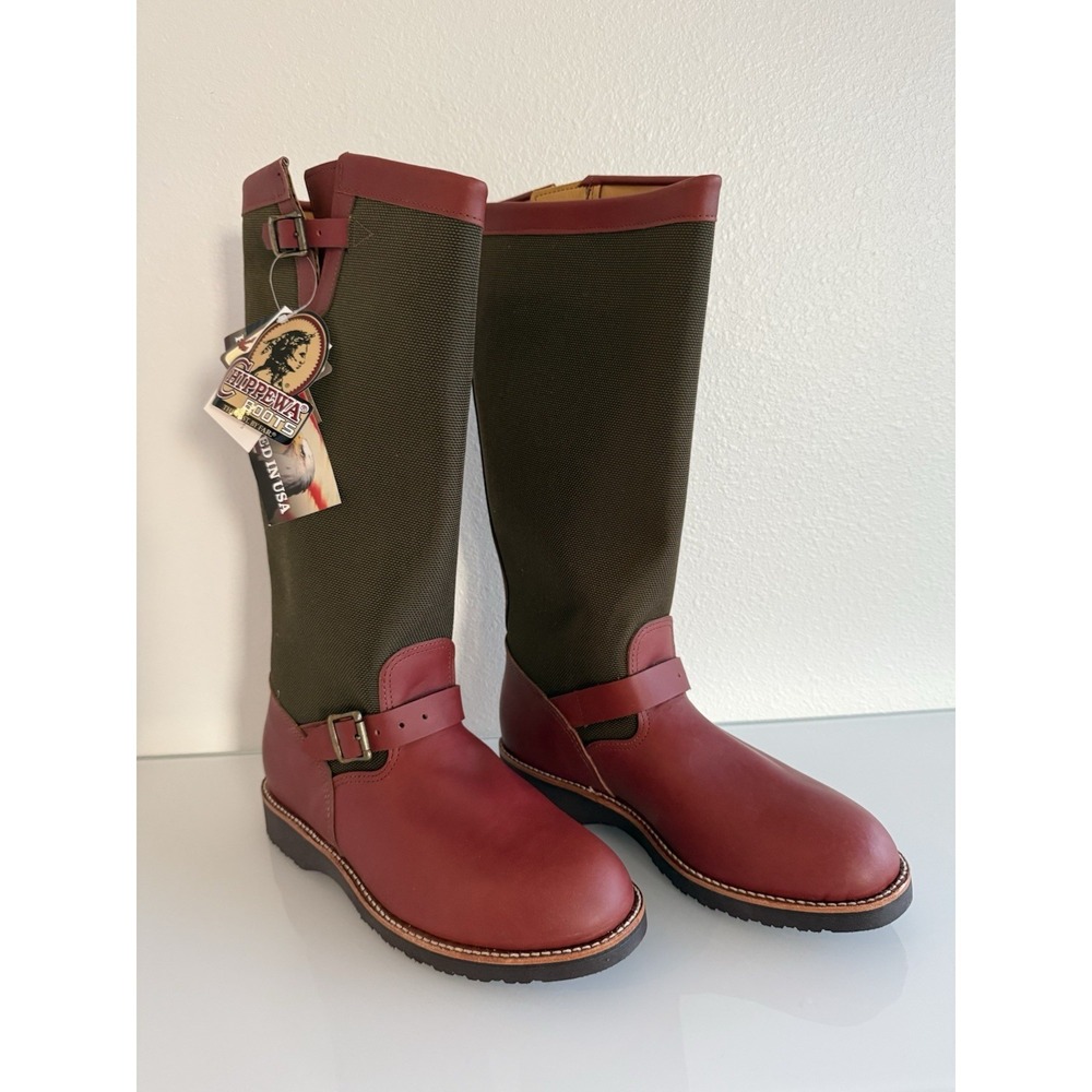 Chippewa Men's Descaro 17" Oro Russett Brown Snake Boots SN5913 Size 12D New!